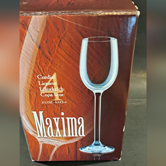 Maxima Fine European Crystal Cordial Liqueur Glasses NIB-4 Bohemia Czech Republi - Picture 3 of 5